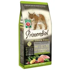 Primordial Cat Adult Neutered Skin&Coat (Лосось и индейка) 2 кг