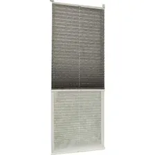 Плиссе Delfa Walnut СПШ-3401/3504 Basic Transparent (81x160, антрацит/белый)