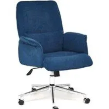Офисное кресло TetChair York (флок, синий 32)