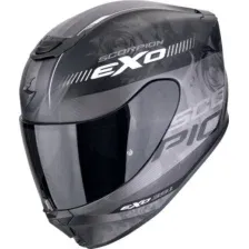 Мотошлем Scorpion Exo Exo-391 Ava (р. M, черный матовый/серебристый/белый)