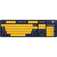 Клавиатура Rapoo V500 Pro Multimode 2024 (темно-синий/желтый)