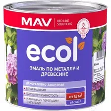 Эмаль MAV Ecol ПФ-115 С (11кг, белый матовый)