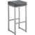 Табурет Woodville Khurkroks (серый полимер/светлый мусс)