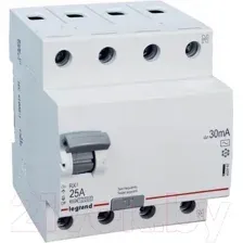 Устройство защитного отключения Legrand RХ3 4P 40A 300mA 10kA 4M АС 402071