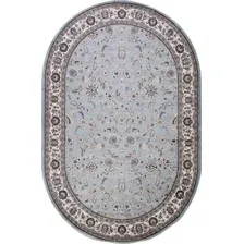 Ковер для жилой комнаты Merinos Valencia Deluxe d251-OVAL-L.BLUE-BROWN (2x3)
