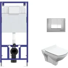 Унитаз подвесной Cersanit Carina S-MZ-CARINA-XL-COn-S-DL-w + 525 040000 + S3 040043
