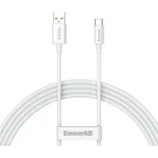 Кабель Baseus Superior Series Fast Charging USB Type-A - USB Type-C (1 м, белый)