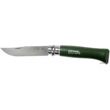 Складной нож Opinel N°8 нержавеющая сталь, блистер (хаки)