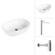 Умывальник Lauter 21836A + Reef 21CK8678C с сифоном 21635CH (хром)