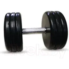 Гантель MB Barbell Классик, 30кг, хром