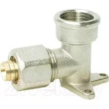 Угольник соединительный APE 754L 16x1/2 / 3754L01216 (с креплением)
