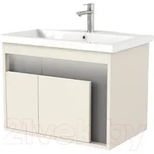 Дабер Тумба под умывальник 016 Cersanit Como 70 Т16.7C.0.19_light (с подсветкой, бежевый/серый)
