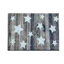 Коврик грязезащитный Multy Home Rambo-Lima 43x63 SH50001583(серо-бежевый со звездами)