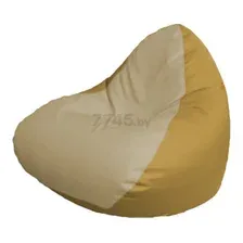 Кресло-мешок FLAGMAN Relax экокожа светло-бежевый/охра (P2.3-40)