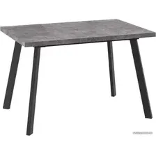 Кухонный стол Мамадома Борг-120 раздвижной 120-160x80 (дымчатая керамика/черный)
