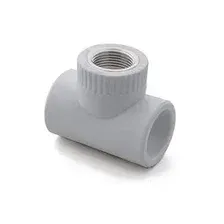 Тройник ПП комбинированный с внутр.рез. 20х1/2", серый РосТурПласт