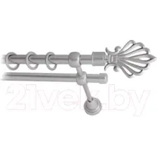 Карниз для штор Lm Decor Веер 006 2р гладкий (сатин, 2.4м)