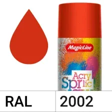 Magicline - Краска оранжево-красная RAL 2002, 265г / 180
