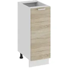 Шкаф напольный Трия Гранита 1Н3 (белый/дуб сонома)