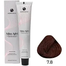Крем-краска Adricoco Miss Adri 7.8 (100мл, блонд карамель)