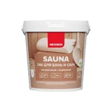 Лак для бань и саун NEOMID SAUNA, акриловый, 1 л