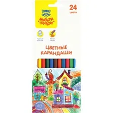 Набор цветных карандашей Мульти-пульти Невероятные приключения CP_41050 (24 цвета)