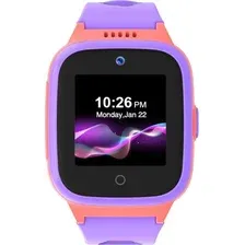 Детские умные часы LeeFine Q27 4G (розовый/фиолетовый)