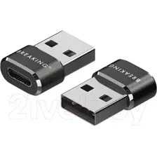 Адаптер USB-C - USB-A Breaking 24500 (черный)