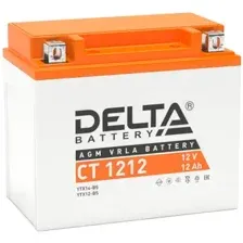 Мотоциклетный аккумулятор Delta CT 1212 (12 А·ч)