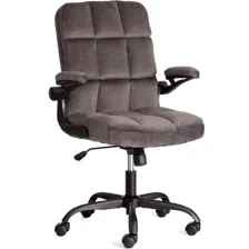 Офисное кресло TetChair Lugano (велюр, темно-серый)