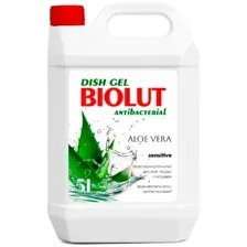 Средство для мытья посуды Biolut Aloe Vera с антибактериальным эффектом 5 л