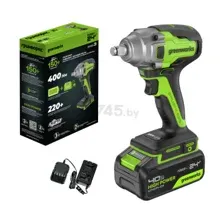 Гайковерт аккумуляторный ударный GREENWORKS GD24IW400 (3802907CUB)