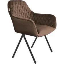 Стул с подлокотниками Sheffilton SHT-ST38/S186 (кофейный ликер/черный муар)