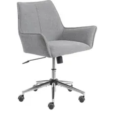 Стул с подлокотниками TetChair Мурано (хром, велюр/букле (HYP), светло-серый)
