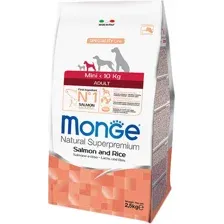 Сухой корм для собак Monge Mini Adult Salmon and Rice 7.5 кг