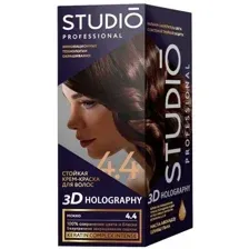 Крем-краска для волос Studio Professional 3D Holography 4.4 Мокко