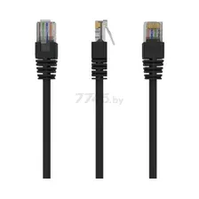 Патч-корд витая пара GEMBIRD PP12-1.5M/BK UTP 1,5м черный