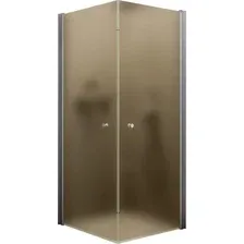Душевой уголок MaybahGlass MGY-1301-5 (бронзовое матовое стекло/хром матовый)