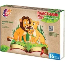 Пластилин Луч Zoo 29С 1723-08 (16 цв)