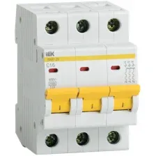 Автоматический выключатель IEK KARAT ВА47-29 3P C 16А 4,5кА