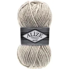 Пряжа для вязания Alize Superlana maxi 152 (100 м, бежевый)