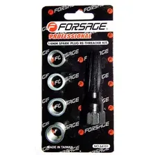Forsage F-64101 Набор для восстановления свечной резьбы 5пр. (метчик 14мм втулки 3/8, 7/16, 1/2,3/4)