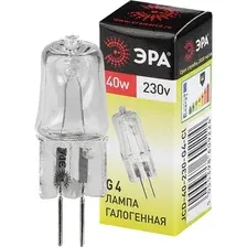 Галогенная лампа ЭРА G4-JCD-40W-230V-CL C0039280