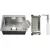 Кухонная мойка Schtoff Best Decor Silver 5550 + коландер металл K-1 BLACK + дозатор SD-1 SILVER