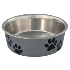 Миска Trixie из металла для собак с пластиковым покрытием, 0.3 л
