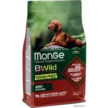 Сухой корм для собак Monge BWild Grain Free All Breeds Adult Lamb, Potatoes, Peas 2.5 кг