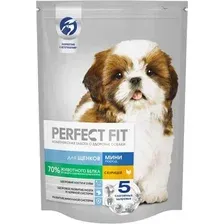 Сухой корм для собак Perfect Fit Для щенков мелких и миниатюрных пород. Курица 500 г