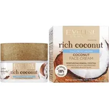 Крем для лица Eveline Cosmetics Eveline Крем для лица Cosmetics Rich Сoconut Увлажняющий для всех типов кожи 50 мл