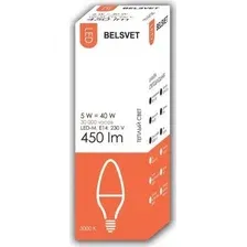Светодиодная лампочка Belsvet LED-M C37 5 W 3000 К E14