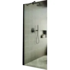 Душевая стенка MaybahGlass 89x195 MGD-690-6ш (сатин стекло/черный)